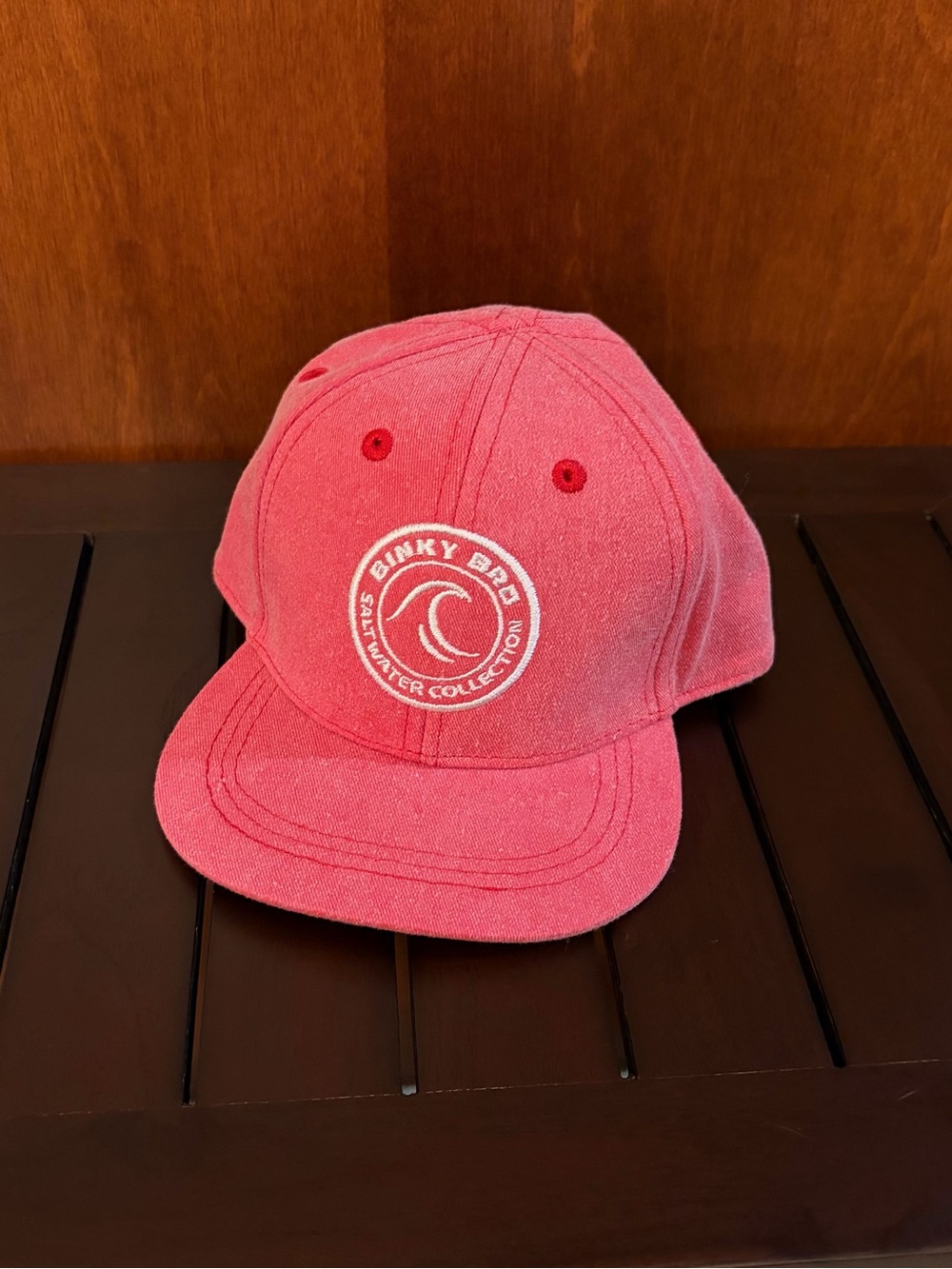 New Binky Bro Saltywater Collection red Snapback Hat - infant